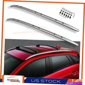 [tLA 2017-2019 Mazda CX-5 CX5[tbNTCh[ZbgubNLAA~jEo[ For 2017-2019 Mazda CX-5 CX5 Roof Rack Side Rails Set Black Carrier Aluminum Bar