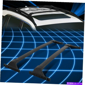 [tLA 19-20̃g^RAV4Ahx`[O[hubNA~jE[tbN[NXo[ For 19-20 Toyota Rav4 Adventure Grade Black Aluminum Roof Rack Rail Cross Bars