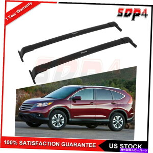 [tLA 2017-2021̃ubN2xgbv[tbNNXo[z_CRVוLAݕ Black 2x Top Roof Rack Cross Bar For 2017-2021 Honda CRV Luggage Carrier Cargo