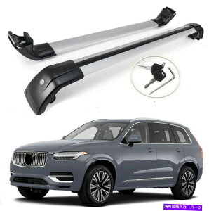 [tLA 2p{{XC90̃bN\2016+[tbN[NXo[ݕוLA 2P lockable for Volvo XC90 2016+ Roof Rack Rail Cross bar cargo luggage carrier