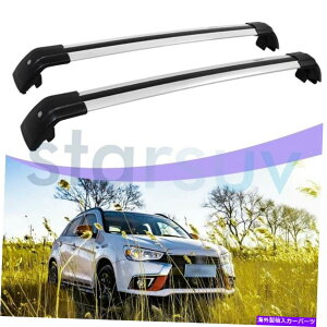 [tLA OHAEg_[X|[ĉ߂̃Vo[NXo[ASX 2010-2022[tbN[ Silver Cross Bar for Mitsubishi Outlander Sport ASX 2010-2022 Roof Rack Rail