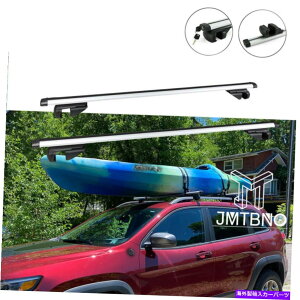ルーフキャリア ジープチェロキーアルミニウム貨物キャリアルーフラッククロスバー荷物トップレール用 For Jeep Cherokee Aluminum Cargo Carrier Roof Rack Cross Bar Luggage Top Rail