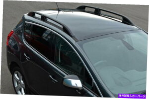 [tLA vW[3008i2008-16jɍ悤ɐݒ肳ꂽA~jE[tbN[TCho[ Black Aluminium Roof Rack Rails Side Bars Set To Fit Peugeot 3008 (2008-16)