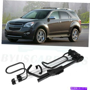 [tLA 1 x̃gbvoCNjo[TJ[LAbNpoCNp̃bNVo[tݕ 1 x Roof Top Bicycle Universal Car Carrier Rack For Bikes Cargo With Lock Silver