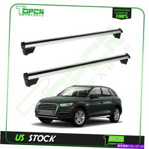 [tLA AEfBQ5-SQ5 2018-2019LA2PCSוLAp̃[tbNA~jE Roof Rack Aluminum For Audi Q5-SQ5 2018-2019 Carrier 2pcs Baggage carrier