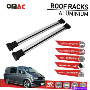[tLA tHNX[QgX|[^[̂߂̃[tbNNXo[וLAT6 2015-2021 Roof Rack Cross Bars Luggage Carrier For Volkswagen Transporter T6 2015-2021