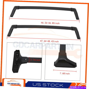 [tLA g^nC_[LLE 2020 2021[tbNNXo[ubN[NXo[ɓK Fits TOYOTA HIGHLANDER L & LE 2020 2021 Roof Rack Cross Bar Black Rail Crossbar