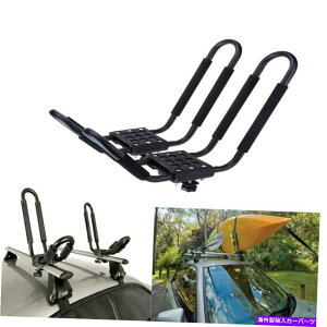 [tLA 2PCSJbNbNJk[{[gT[tXL[{[h[tgbṽjo[TJo[z_[ 2Pcs Kayak Rack Universal J-Bar Holder for Canoe Boat Surf Ski Board Roof Top