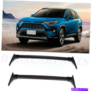 [tLA 2019N̍[tbNNXo[g^RAV4 2.5LוLAA~jE Black Roof Rack Cross Bar For 2019 Toyota RAV4 2.5L Luggage Carrier Aluminum