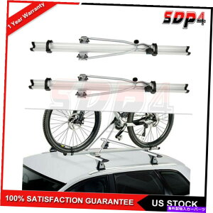 [tLA yAjo[T52 "oCNbNgbv[t]ԃLANv2̎]ԂɎtꂽNv Pair Universal 52" Bike Rack Top Roof Bicycle Carrier Clamp Mounted For Two Bike