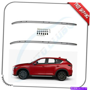 [tLA 2017-20192PCS}c_CX-5 CX5[tbN[t[TCho[Vo[LA 2Pcs For 2017-2019 Mazda CX-5 CX5 Roof Rack Roof Rail Side Bar Silver Carrier
