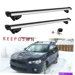 [tLA OHAEg_[J[[tbN[NXo[ווݕLA For Mitsubishi Outlander Car Roof Rack Rail Crossbars Luggage Cargo Bike Carrier