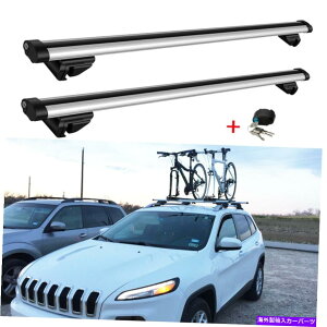 ルーフキャリア ジープチェロキー14-22カールーフラックレールクロスバー荷物荷物貨物キャリア用 For Jeep Cherokee 14-22 Car Roof Rack Rail Crossbars Luggage Cargo Bike Carrier