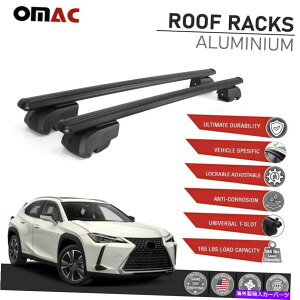 [tLA Lexus UX200 UX250H 2019-2022[t[bNNXo[ALUוLAɓK Fits Lexus UX200 UX250h 2019-2022 Roof Rail Rack Cross Bars Alu Luggage Carrier