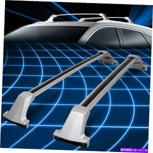 [tLA 17-19̃LfbNXT5Vo[/ubN[tbN[NXo[וLA For 17-19 Cadillac XT5 Silver/Black Roof Rack Rail Cross Bars Luggage Carrier