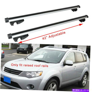 [tLA OH̃AEg_[XLS㏸̓SNXo[ווAƎ For Mitsubishi Outlander XLS Raised Roof Rail Crossbars Luggage Cargo Carrier