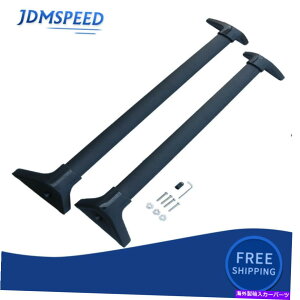 [tLA 19-21g^RAV4nCubhOEX^C̃A~jEubNNXo[o[W[tbNbN Aluminum Black Cross Bar Baggage Roof Rack For 19-21 Toyota RAV4 Hybrid OE Style