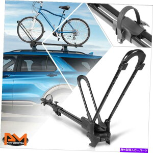 [tLA jo[Twr[f[eBACAJ[[tgbvzC[I}Eg]Ԏ]ԃbNw/bN Universal Heavy Duty Iron Car Roof Top Wheel-On Mount Bicycle Bike Rack w/Lock