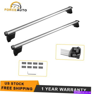 [tLA 1yAA~jEݕוLA[tbN07-16AEfBQ5 Q7ɃtBbg 1 Pair Aluminum Cargo Luggage Carrier Roof Rack Fit For 07-16 Audi Q5 Q7