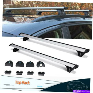 ルーフキャリア ペアアルミニウムトップルーフラッククロスバーレール貨物キャリア用アウディQ3 Q5 Q7 BMW Pair Aluminum Top Roof Rack Cross Bar Rail Cargo Carrier For Audi Q3 Q5 Q7 BMW