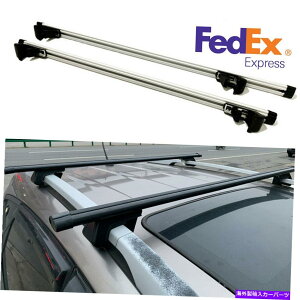 [tLA 50 "J[gbvוNXo[[tbNݕLAVo[A~jE{fBLbg 50" Car Top Luggage Cross Bar Roof Rack Cargo Carrier Silver Aluminum Body Kit