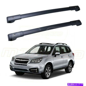[tLA 2014-2019 Subaru Forester Aluminium Black Car Roof Roof Cross BarsJ[SbN Fits 2014-2019 Subaru Forester Aluminum Black Car Roof Top Cross Bars Cargo Rack