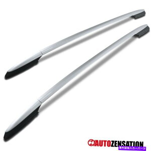 [tLA 13-17̃g^RAV4XCo[A~jE[tgbvNXo[yALA For 13-17 Toyota Rav4 Sliver Aluminum Roof Top Cross Bar Pair Carrier