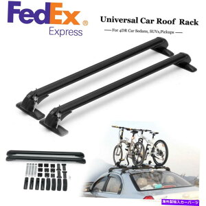 [tLA 2 PCSJ[[tbNI[o[wbhTCh[o[וLAA~jEč 2 Pcs Car Roof Rack Overhead Side Rails Bars Luggage Carrier Aluminium Alloy US