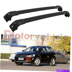 [tLA {{XC60̕č2009-2017ubNbN\ȃNXo[[tbN[ US Stock For Volvo XC60 2009-2017 Black Lockable Cross Bars Roof Rack Rails