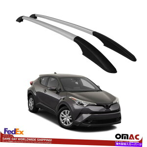 [tLA [tbNgbv[TCho[A~jE2 PCBg^C-HR 2018-2022̏ꍇ Roof Racks Top Rails Side Bars Aluminum 2 Pcs. For Toyota C-HR 2018-2022