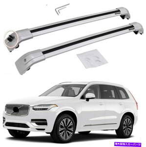 [tLA 2pVo[tH[{{XC90 2016 2017-2022[tbN[NXo[וLA 2P Silver for Volvo XC90 2016 2017-2022 Roof Rack Rail Cross bar luggage carrier