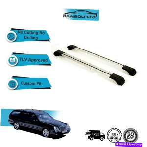 [tLA ZfXENXW210 1996-2002[tbNNXo[[ALUO[Zbg Fits MERCEDES E CLASS W210 1996-2002 Roof Rack Cross Bars Rails Alu GREY SET