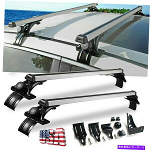 [tLA 2 PCS 48 "J[[tbNNX[o[ו]ԃ{[gLA\ 2 Pcs 48" Car Roof Rack Cross Rail Bar Luggage Bicycle Boat Carrier Adjustable