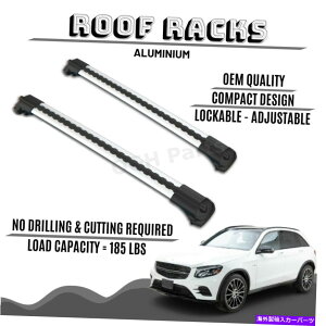 [tLA ZfXpbN\ȃA~jE[tbNo[NXo[ - xcGLCi2015-2019j LOCKABLE ALUMINIUM ROOF RACK BAR CROSS BARS FOR MERCEDES- BENZ GLC (2015-2019)