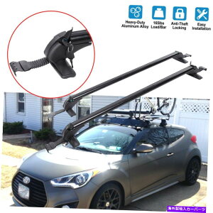 [tLA q_CFX^[J[gbv[tbNNXo[43.3 "וLAtbNp For Hyundai Veloster Car Top Roof Rack Cross Bar 43.3"Luggage Carrier w/ Lock