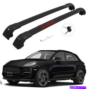 [tLA |VFE}Ĵ߂2pubN2014-2022[tbN[NXo[וLA 2P black for Porsche Macan 2014-2022 Roof Rack Rail Cross bar luggage carrier
