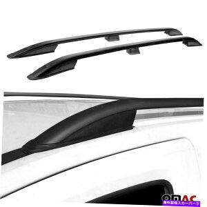 [tLA {NX[QeBOA2007-2016p̃gbv[tbNTCh[o[ubNZbg Top Roof Rack Side Rails Bars Black Set For Volkswagen Tiguan 2007-2016