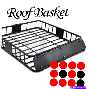 [tLA 43 "jo[T[toXPbgNXo[gbv}EgJ[SbNXg[WLAz_[ 43" Universal Roof Basket Cross Bar Top Mount Cargo Rack Storage Carrier Holder