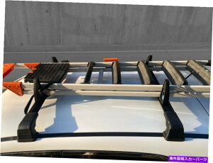 ルーフキャリア ルーフラックと荷物は、フィアット500x 2015-上のfiatの透け停止 Roof Rack and Load Stops Ladder Tilt For Fiat 500X 2015- Up Black