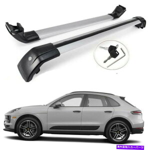 [tLA |VFE}Ĵ߂2p 2014-2022NXo[[tbN[ݕוLA 2P for Porsche Macan 2014-2022 Cross bar Roof Rack Rail cargo luggage carrier