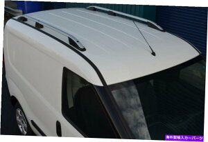 [tLA SWB Fiat Dobloi2010+jɍ悤ɐݒ肳ꂽA~jE[tbN[TCho[ Aluminium Roof Rack Rails Side Bars Set To Fit SWB Fiat Doblo (2010+)