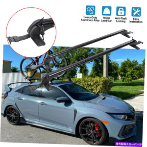 [tLA z_VrbNA~jE43.3 "J[gbv[tbNNXo[וLAtLAt For Honda Civic Aluminum 43.3"Car Top Roof Rack Cross Bar Luggage Carrier w/Lock