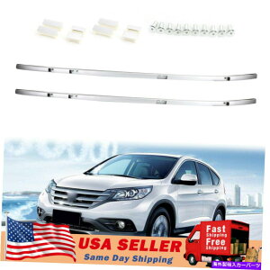 [tLA yAVo[A~jE[tbN[z_CRV CR-V 2017 2018 2019 US̃tBbg Pair Silver Aluminium Roof Rack Rail Fits For HONDA CRV CR-V 2017 2018 2019 US