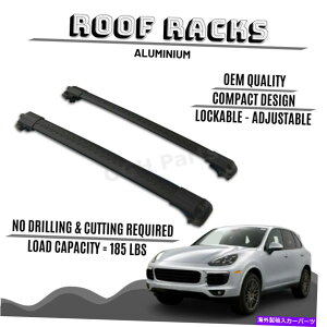 [tLA bN\ȃA~jE[tbNo[NXo[|VFJCĜ߂̃bNi2010-2018j LOCKABLE ALUMINIUM ROOF RACK BAR CROSS BARS RACK FOR PORSCHE CAYENNE (2010-2018)