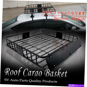 [tLA 43 "[toXPbgNXo[gbv}EgJ[SbNXg[WLAz_[̓Y 43" Roof Basket Cross Bar Top Mount Cargo Rack Storage Carrier Holder For Nissan