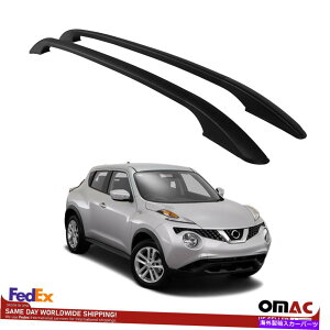 [tLA YW[N̂߂̃gbv[tbNTCh[o[ubN2011-2017 Top Roof Rack Side Rails Bars Black for Nissan Juke 2011-2017