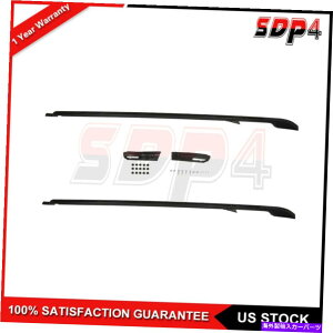 ���[�t�L�����A 05-16�p�����h���[�o�[�f�B�X�J�o���[�g�b�v���[�t���b�N���[���N���X�o�[�Z�b�g�u���b�N���Q�b�W For 05-16 Land Rover Discovery Top Roof Rack Rail Cross Bar Set Black Luggage�y���s�A���i�z