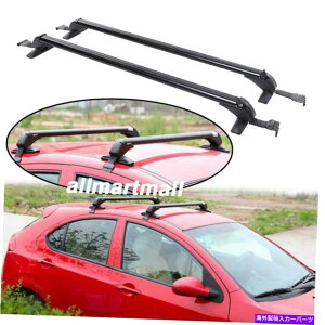 [tLA z_tBbgnb`obNp̎Ԃ̃gbv[tbNNXo[וLAJ[SbN Car Top Roof Rack Cross Bar Luggage Carrier Cargo Lock for HONDA Fit Hatchback