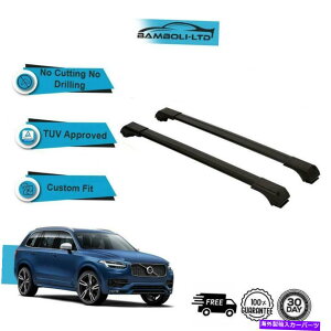 [tLA tBbg{{XC90 2015-Up[tbNNXo[[ALUubNZbg Fits VOLVO XC90 2015-UP Roof Rack Cross Bars Rails Alu BLACK SET