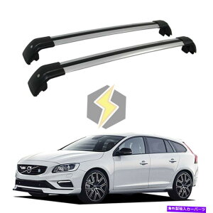 ルーフキャリア Volvo V60 2011-2018 Roof Rack耐久性のあるロック可能な米国ストックペアクロスバー US Stock Pair Cross Bar for Volvo V60 2011-2018 Roof Rack Durable Lockable